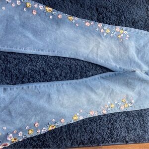 Floral Embroidered Women's Jeans